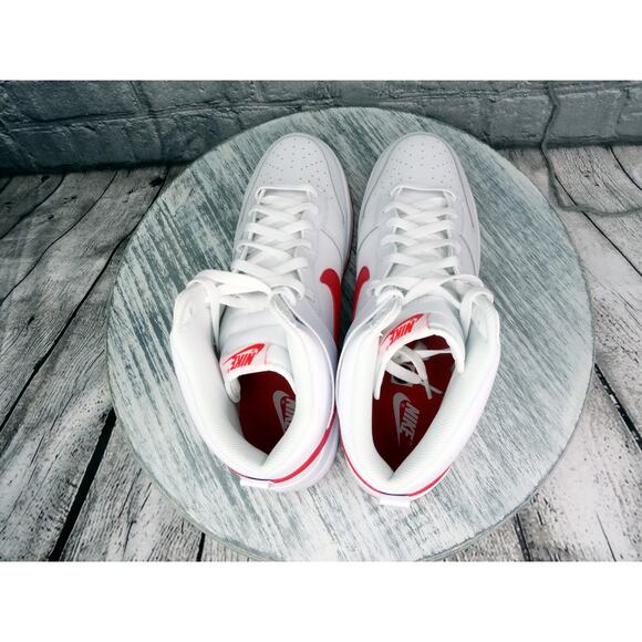 Nike Dunk Hi Retro "Picante Red" White/Picante Red-White Men Size 13 NIB - Picture 10 of 12